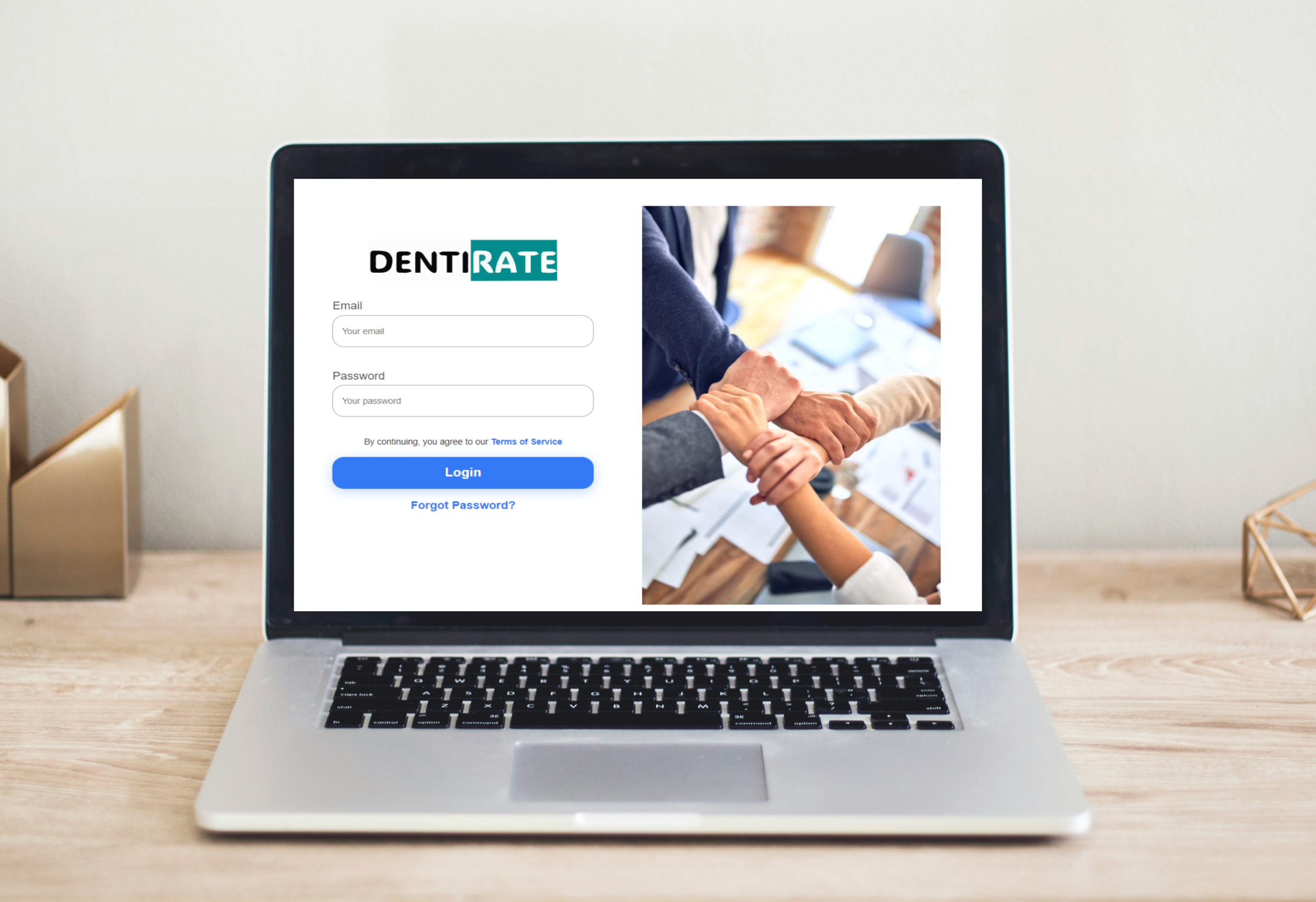 Login to the DentiRate Portal